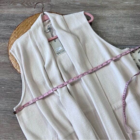 Nwt barefoot dreams cozychic ultra lite shawl vest sand dune women’s plus sz 2x - Picture 5 of 7